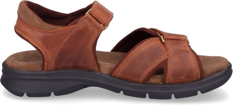 Panama Jack Comfortabele platte sandalen voor mannen Brown Heren