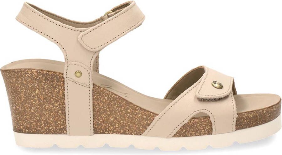 Panama Jack Julia Sandalen Met Sleehak Dames Taupe - Foto 2