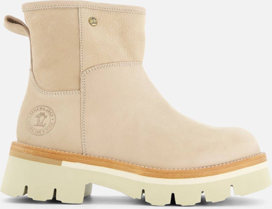 Panama Jack Beige Nubuck Enkelboots Laia B5 Beige Dames
