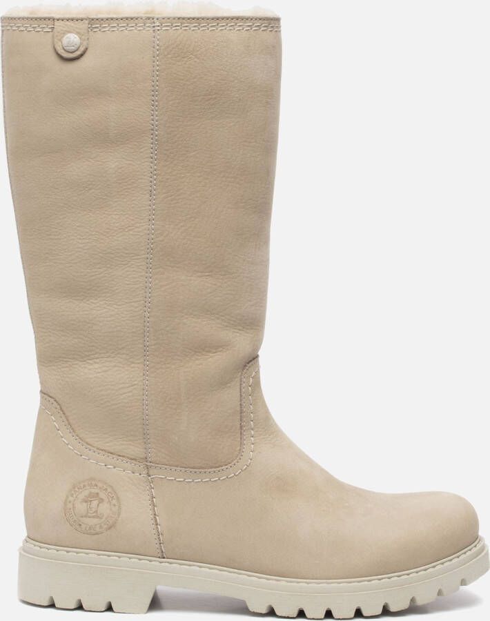 Panama Jack Lange Laarzen Bambina B129 Raw Creme Warm Gevoerd