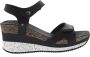 Panama Jack Nica Sport B1 sandalen met sleehak zwart - Thumbnail 2