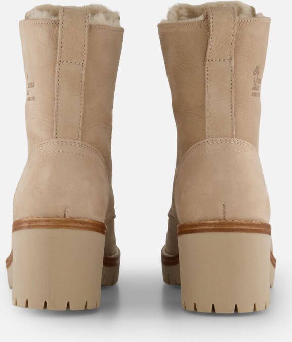 Panama Jack Stijlvolle Veterschoenen met Hakken Beige Dames