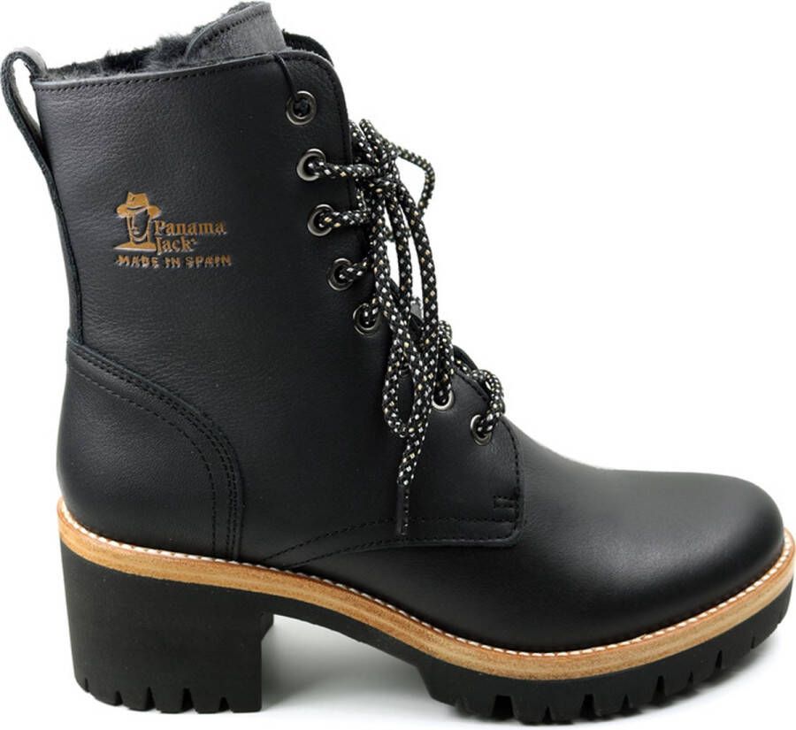 Panama Jack Padma B11 Veterboots Laarzen Met Veters Dames Zwart