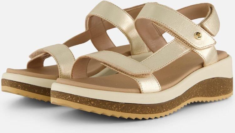 Panama Jack Alana Shine Sandalen goud Leer