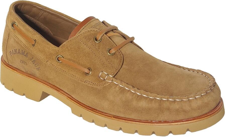 Panama Jack Boat veterschoenen velour cuero bark