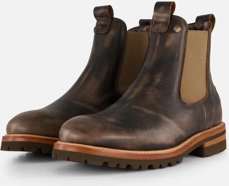 Panama Jack Elvin Igloo Chelsea boots taupe Leer