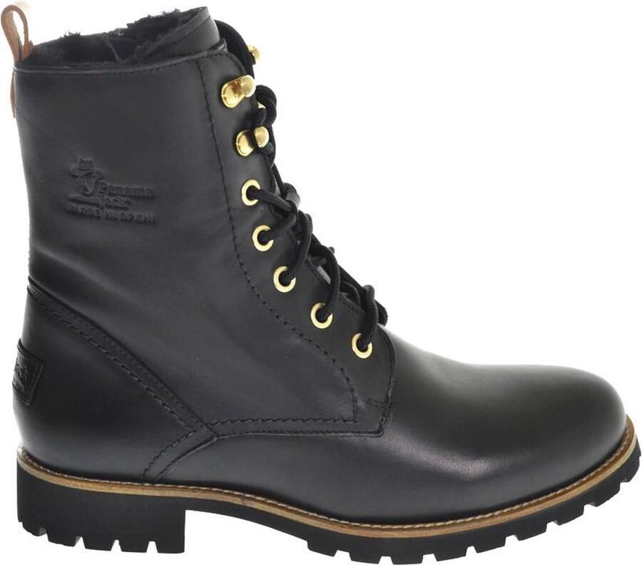 Panama Jack Fara Igloo Trav B1 napa Black Dames Veterboots Zwart