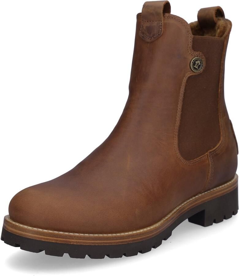 Panama Jack FRANCESCA IGLOO B5 Bruine stoere Chelsea boot met lamswol - Foto 5
