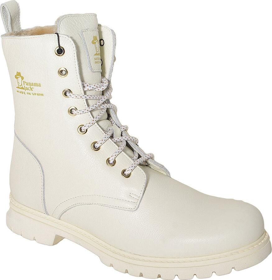 Panama Jack FRISIA IGLOO B1 Volwassenen VeterlaarzenHoge sneakersDames veterschoenenHalf-hoge schoenen Wit beige - Foto 2