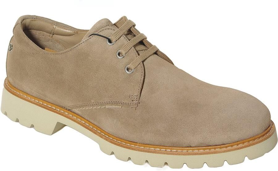 Panama Jack Gadner veterschoenen velour taupe