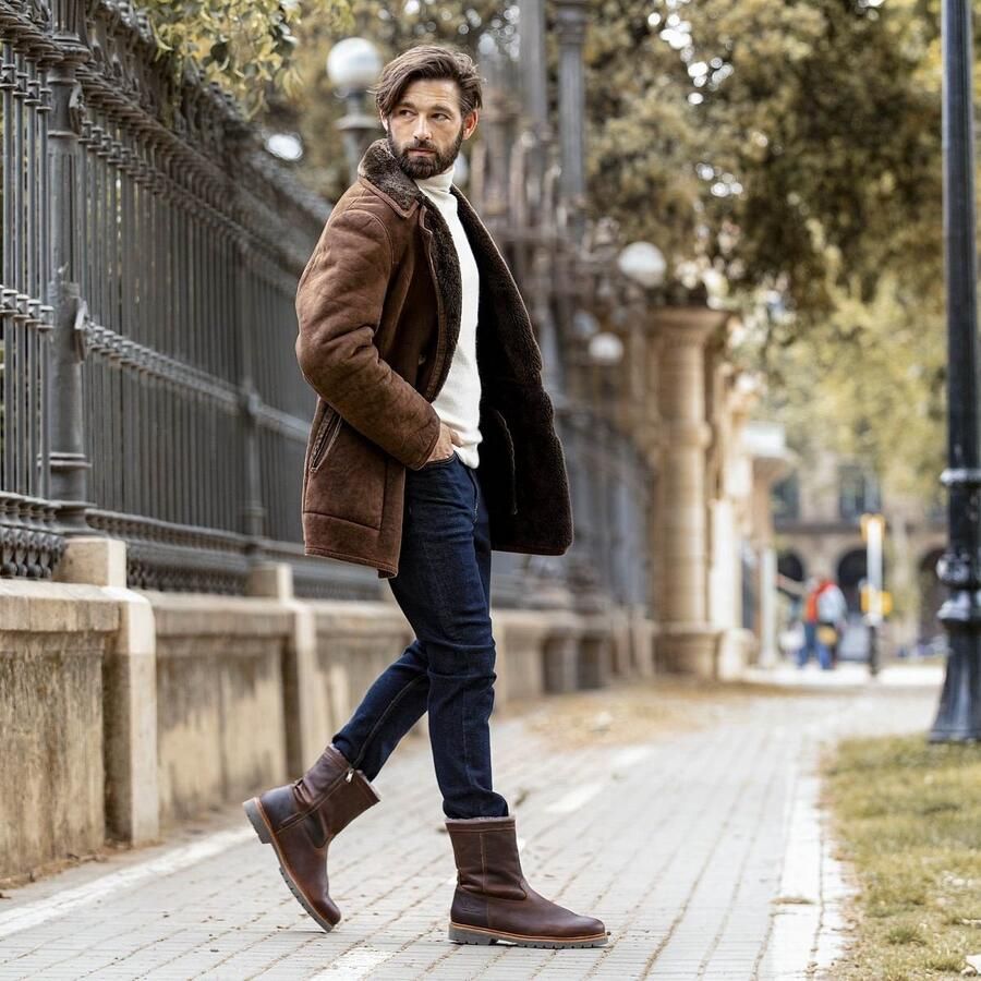 Panama Jack FEDRO IGLOO C10 Volwassenen Heren laarzenPopulaire herenschoenen Pantoffel Kleur Cognac - Foto 4