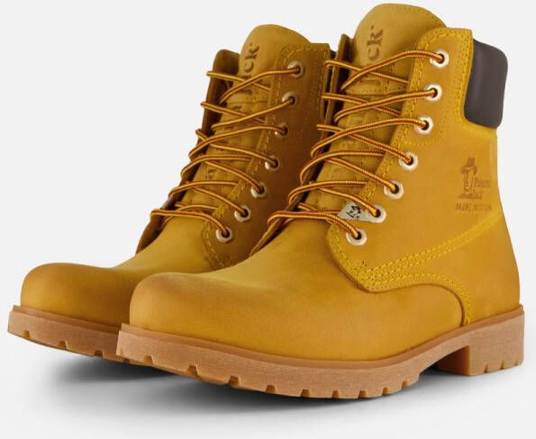 Panama Jack Kameelkleurige Leren Enkellaarzen met Veters Brown Heren - Foto 5