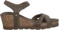 Panama Jack Julia B73 Velour Damesschoenen sandalen Steen - Bruin