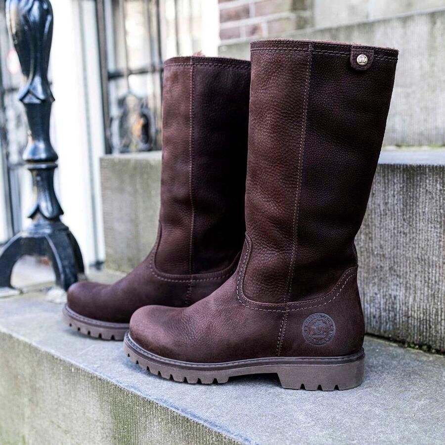 Panama Jack Lange Laarzen Bambina B147 Marron Brown Warm Gevoerd