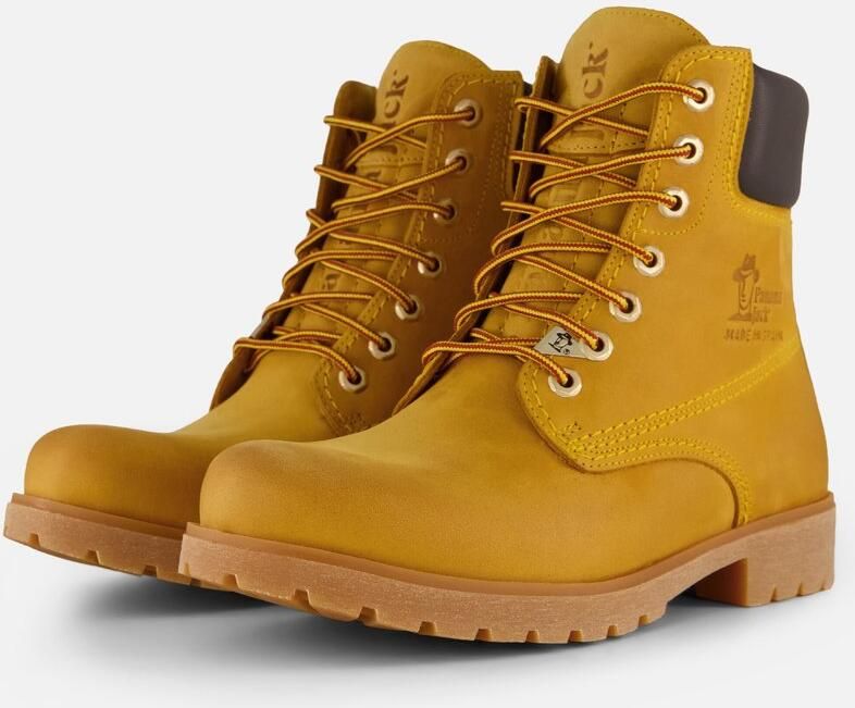 Panama Jack Kameelkleurige Leren Enkellaarzen met Veters Brown Heren - Foto 6