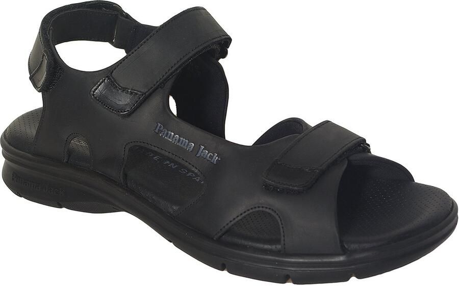 Panama Jack Roman sandalen napa grass negro black2