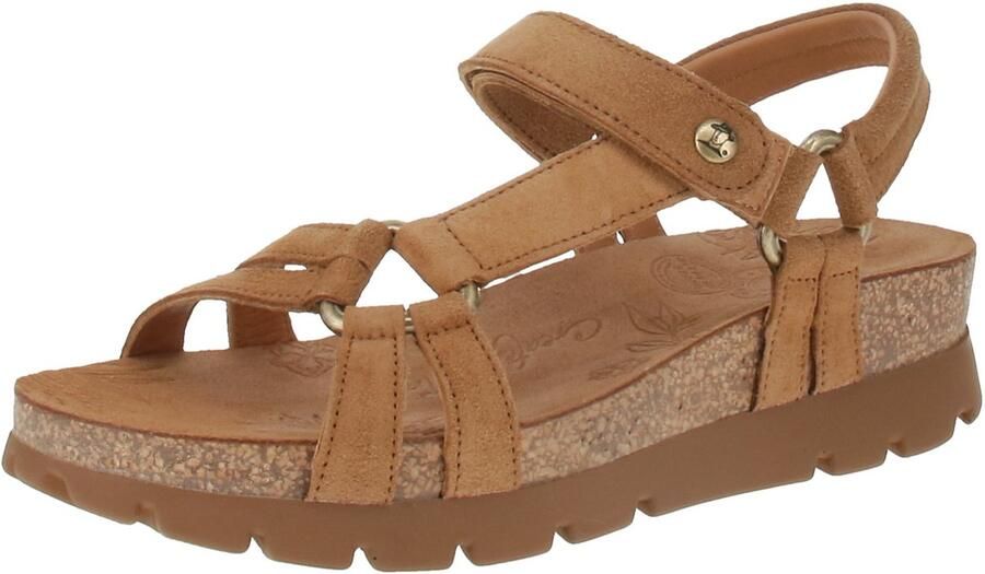 Panama Jack Sandaal Women Sally B8 Velour Cuero Bark