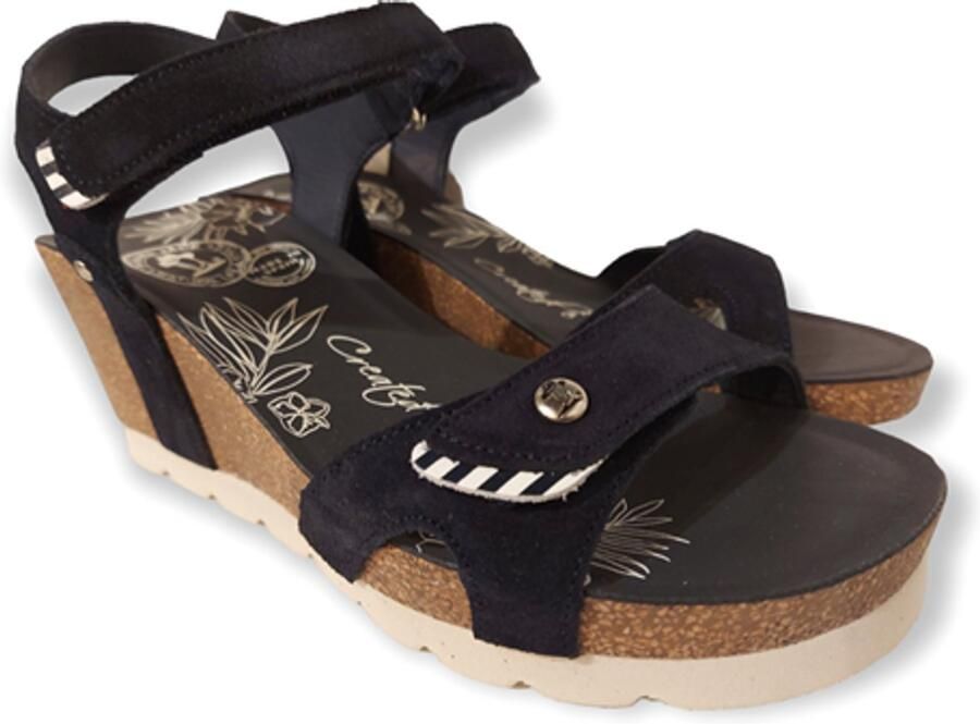 Panama Jack Sandaal Julia B55 Velour Marino Blauw - Foto 2