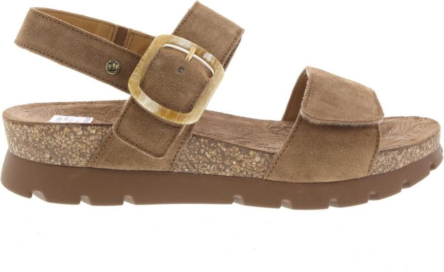 Panama Jack Sara B1 Cuero Bark Sandalen Beige Suede Dames Beige - Foto 7