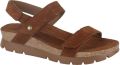 Panama Jack Women's Selma Velour Sandalen beige bruin - Bruin