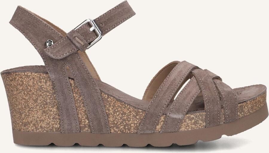 Panama Jack Vera Sandalen Met Sleehak Dames Taupe - Foto 3
