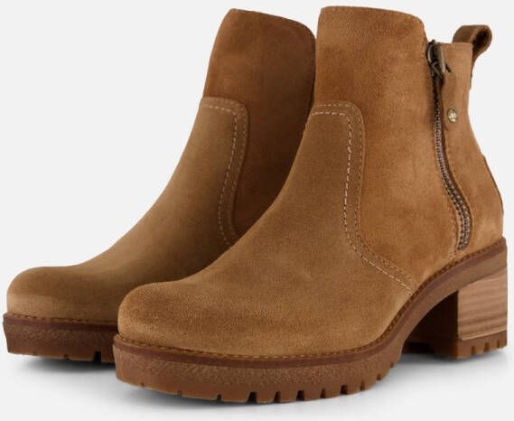 Panama Jack Pauline B13 Enkellaarsjes cognac Suede Dames