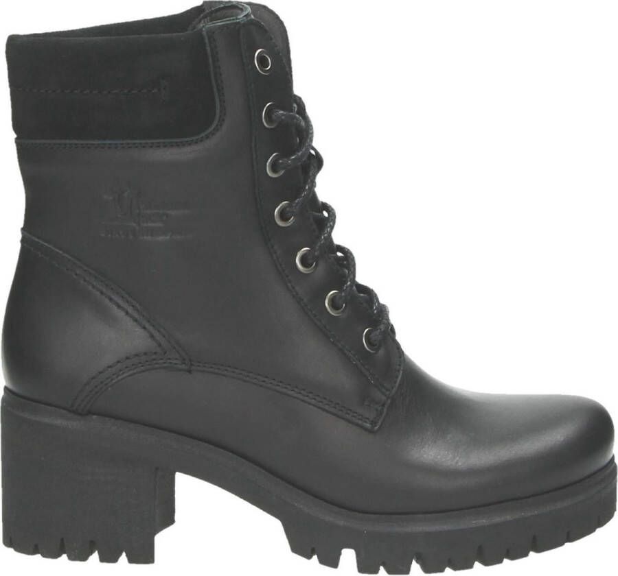 Panama Jack PHOEBE~B17~~~~~~~~~~~~~~~~~~~~ Hoge sneakersVeterlaarzenDames veterschoenenDames sneakersHalf-hoge schoenen Zwart