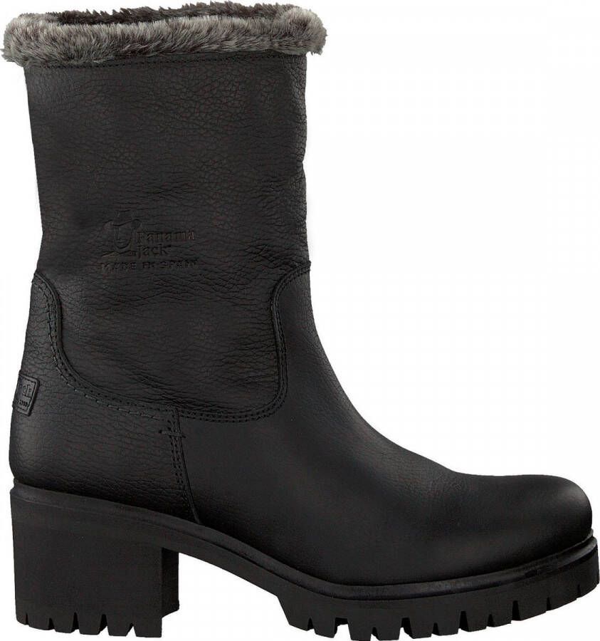 Panama Jack Dameslaarzen van leer met middelhoge hak en rits Brown Dames - Foto 6