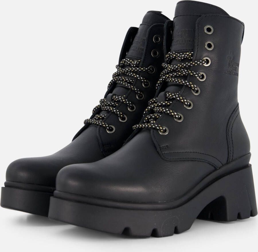 Panama Jack Porty B1 Veterboots Laarzen Met Veters Dames Zwart