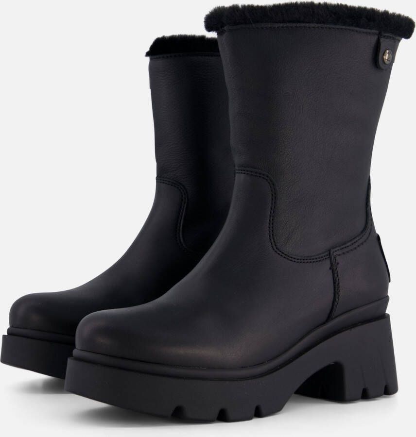 Panama Jack Zwarte Winter Lange Laarzen Chunky Stijl Black Dames - Foto 2