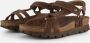 Panama Jack Sally B7 Sandalen bruin Nubuck Dames - Thumbnail 1