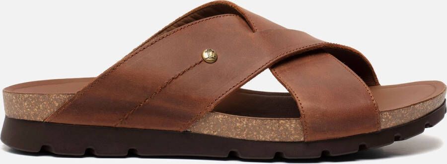 Panama Jack SALMAN BASICS C1 Volwassenen Heren slippers Kleur Cognac