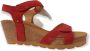 Panama Jack Sandaal Julia B54 Velour Rojo Red - Thumbnail 1