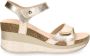 Panama Jack Gouden Metallic Sleehak Sandaal voor Vrouwen Multicolor Dames - Thumbnail 3