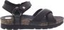 Panama Jack Zwarte Plateau Sandalen Serena Black Dames - Thumbnail 2