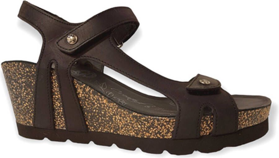 Panama Jack Sandaal Varel B1 Napa Grass Black Zwart