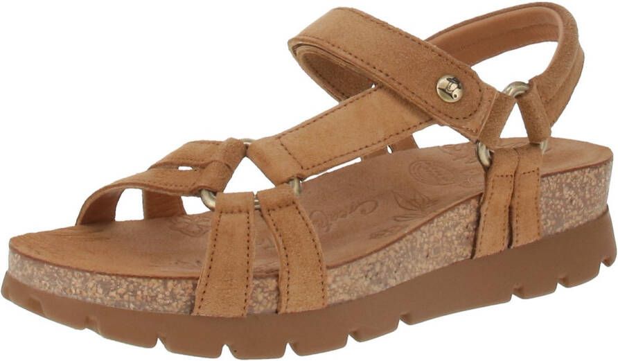 Panama Jack Sandaal Women Sally B8 Velour Cuero Bark