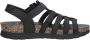 Panama Jack Stijlvolle platte sandalen voor vrouwen Black Dames - Thumbnail 1