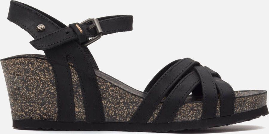 Panama Jack Vera Basics B1 sandalen met sleehak zwart - Foto 3