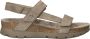 Panama Jack Platte Sandalen met Plakband Gray Dames - Thumbnail 1