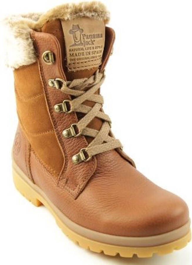 Panama Jack TUSCANI~B26~~~~~~~~~~~~~~~~~~~ Hoge sneakersVeterlaarzenDames veterschoenenDames sneakersHalf-hoge schoenen Cognac