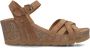 Panama Jack Vera Sandalen Met Sleehak Dames Bruin - Thumbnail 2