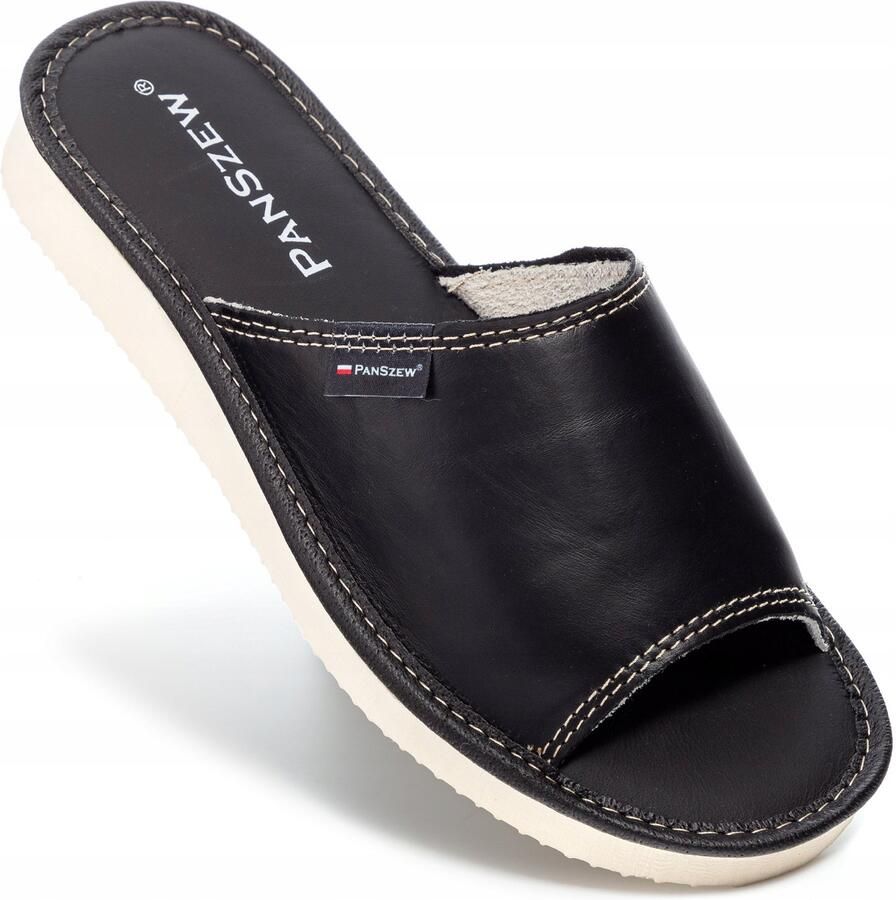 PanSzew Dames Pantoffels Leer Comfortabele Huis Schoenen