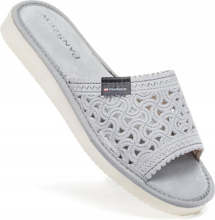 PanSzew Dames Pantoffels Nubuck Leer Comfortabele Huis Schoenen