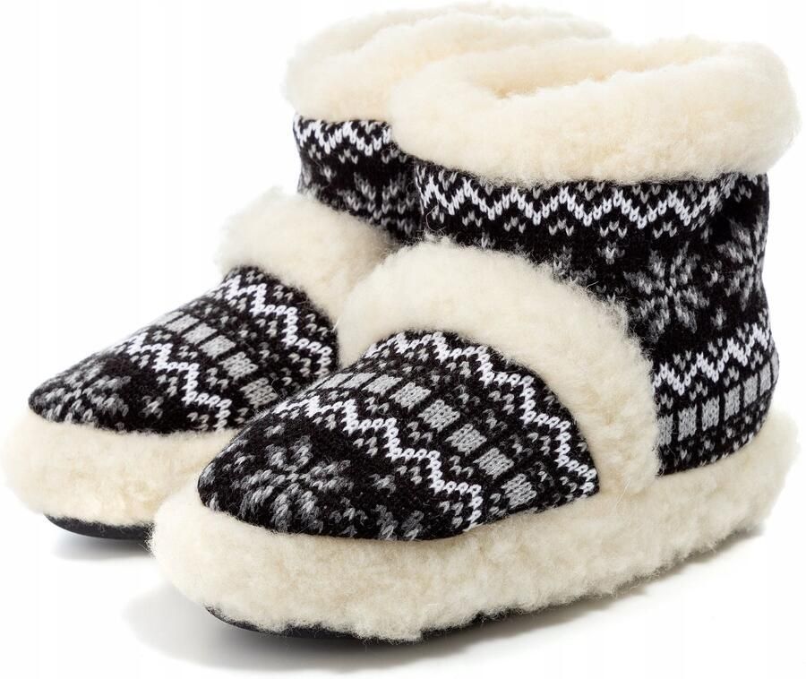 PanSzew Dames Pantoffels van Natuurlijke Wol Warm & Comfortabel