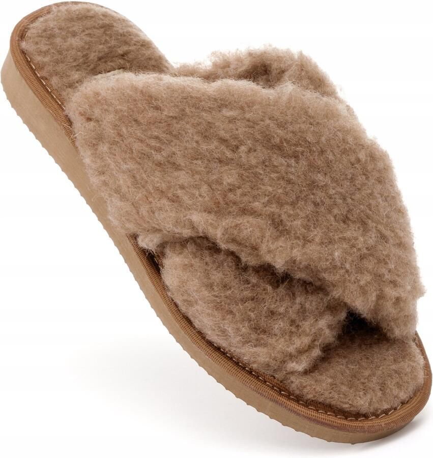 PanSzew Dames Pantoffels van Natuurlijke Wol Warm & Comfortabel