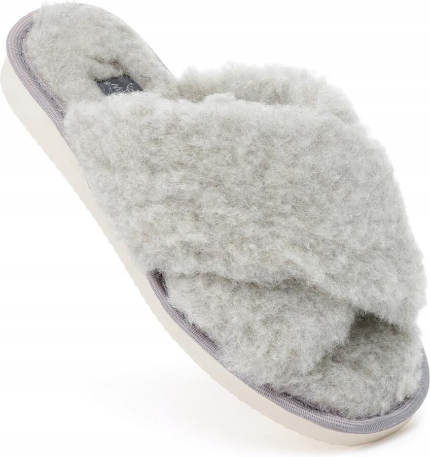 PanSzew Dames Pantoffels van Natuurlijke Wol Warm & Comfortabel