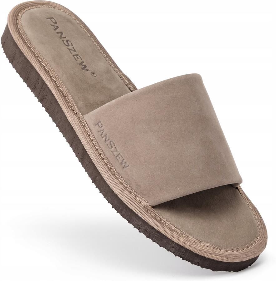 PanSzew Dames Pantoffels van Premium Nubuckleer Comfort & Stijl