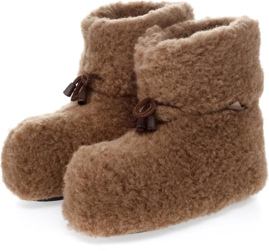 PanSzew Dames Pantoffels van Wol Warm & Comfortabel