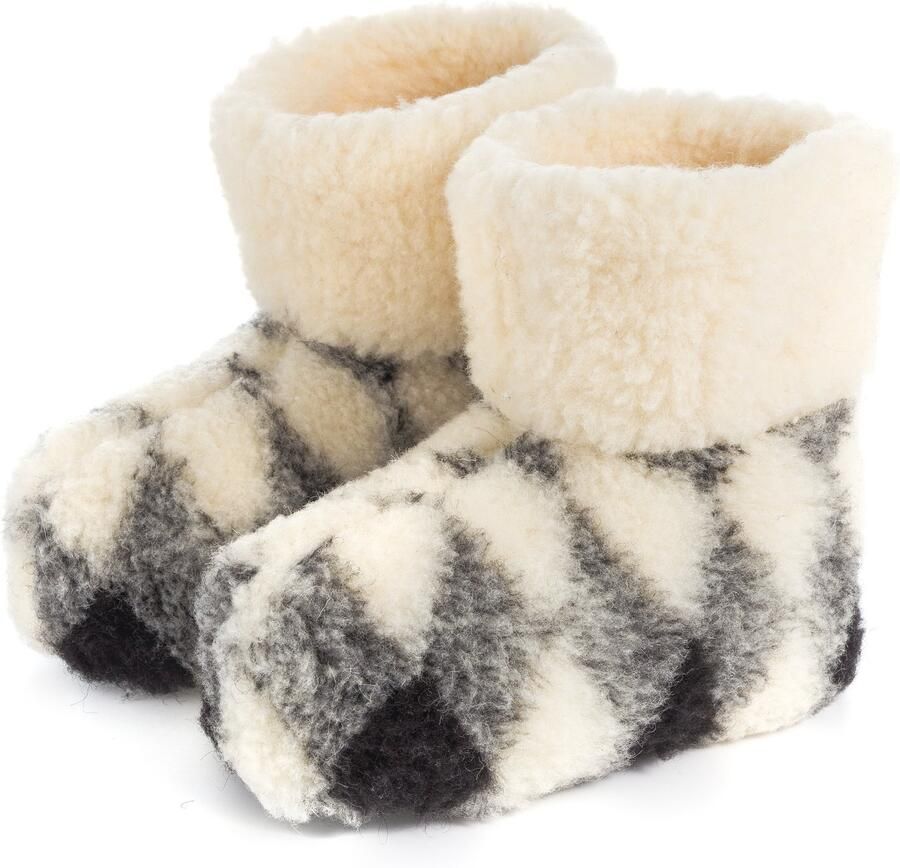 PanSzew Dames Pantoffels Wol Warme Berghut Stijl